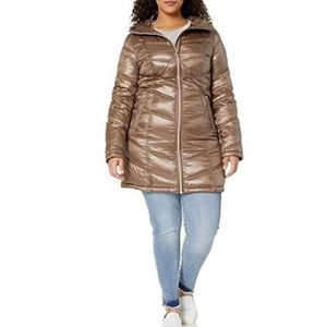 Calvin Klein tan puffy jacket